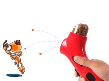 Alimentador de catapulta para mascotas, divertido juguete para perros
