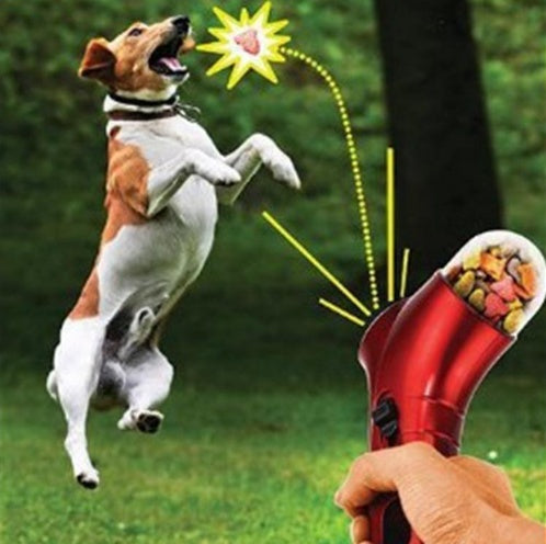 Alimentador de catapulta para mascotas, divertido juguete para perros