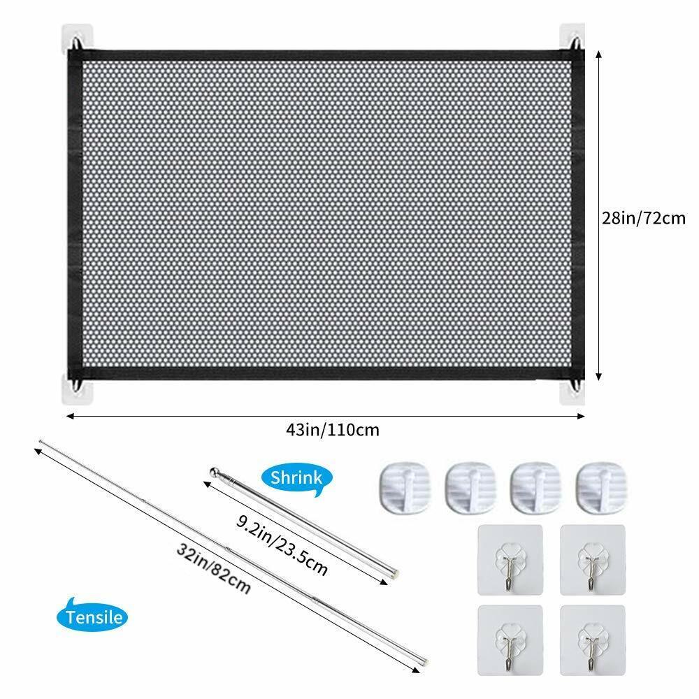 Puerta de seguridad, valla de malla portable