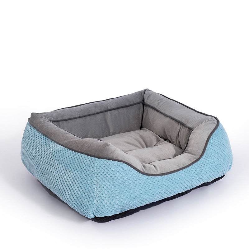 Cama de plumas para perros.