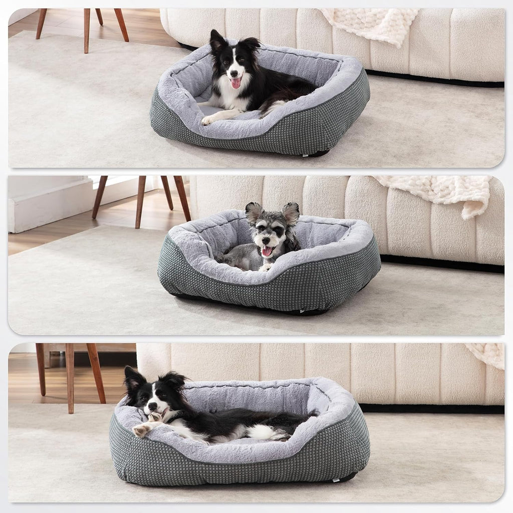 Cama de plumas para perros.