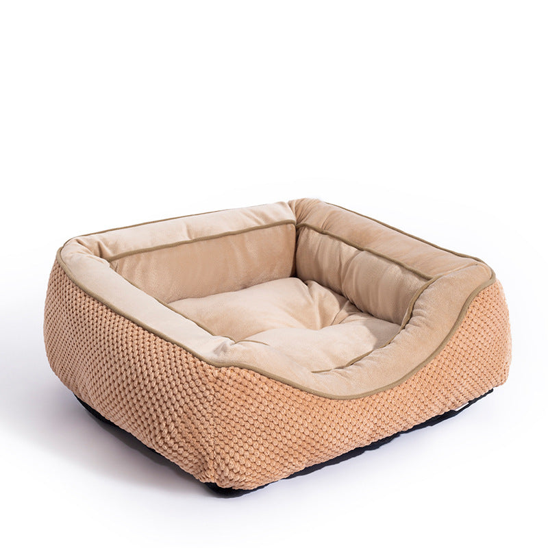 Cama de plumas para perros.