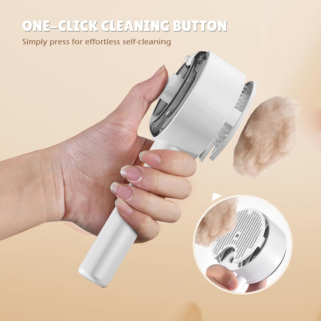 Cepillo de vapor para gatos para quitar el pelo.