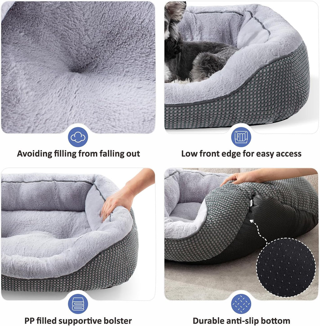 Cama de plumas para perros.