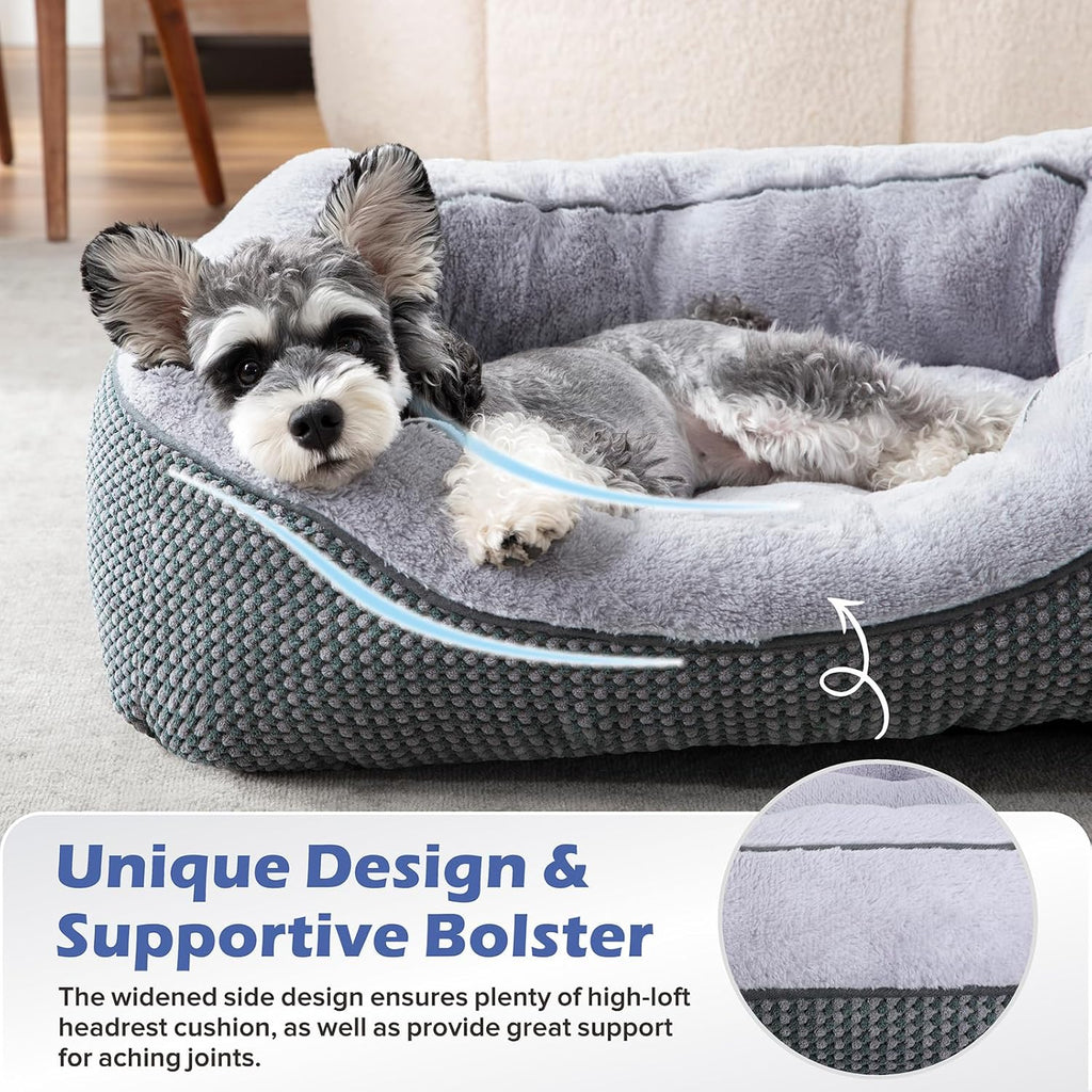 Cama de plumas para perros.
