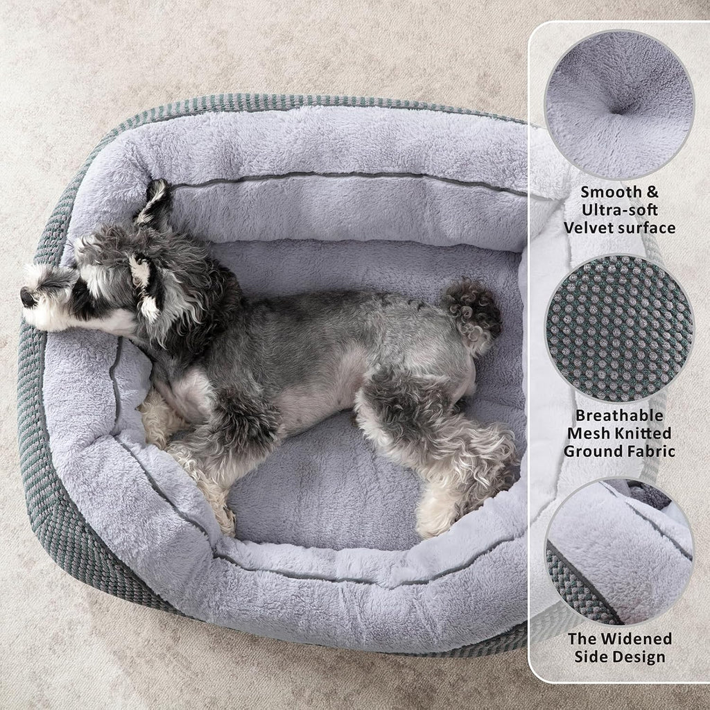 Cama de plumas para perros.