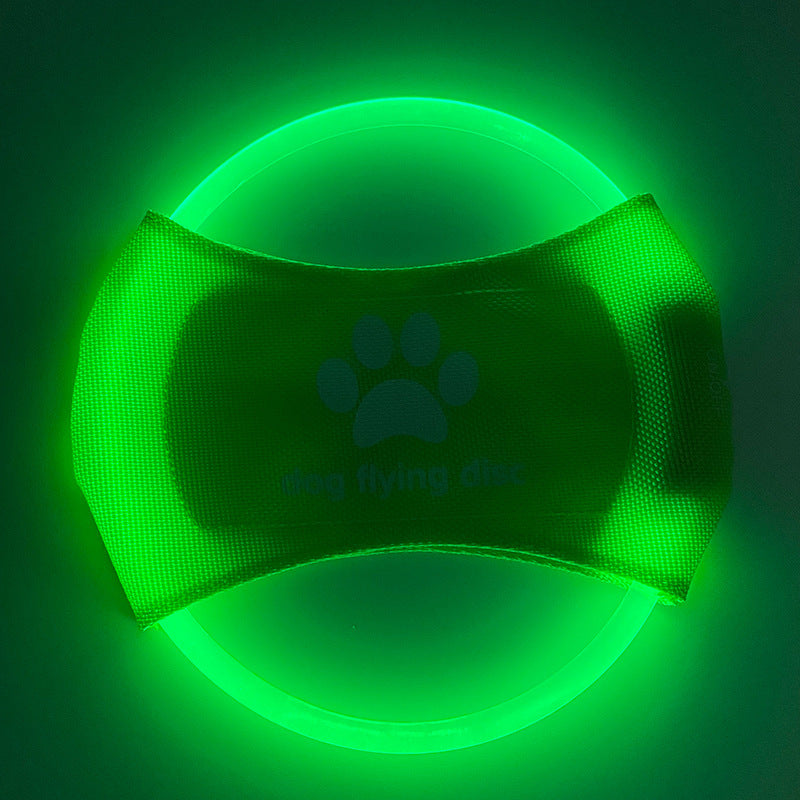 Discos voladores para perros, luz LED brillante