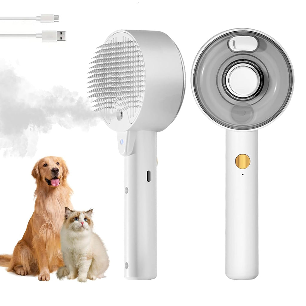 Cepillo de vapor para gatos para quitar el pelo.