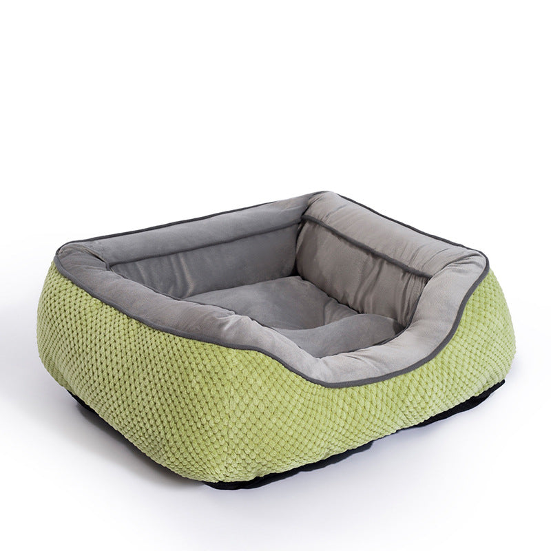 Cama de plumas para perros.