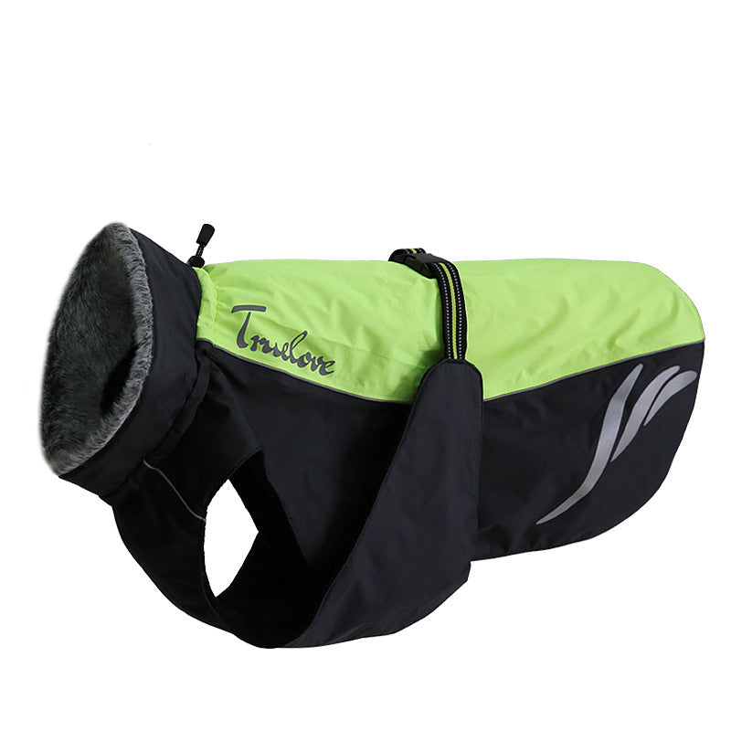 Chaqueta de plumas cálida y moderna para perros en invierno