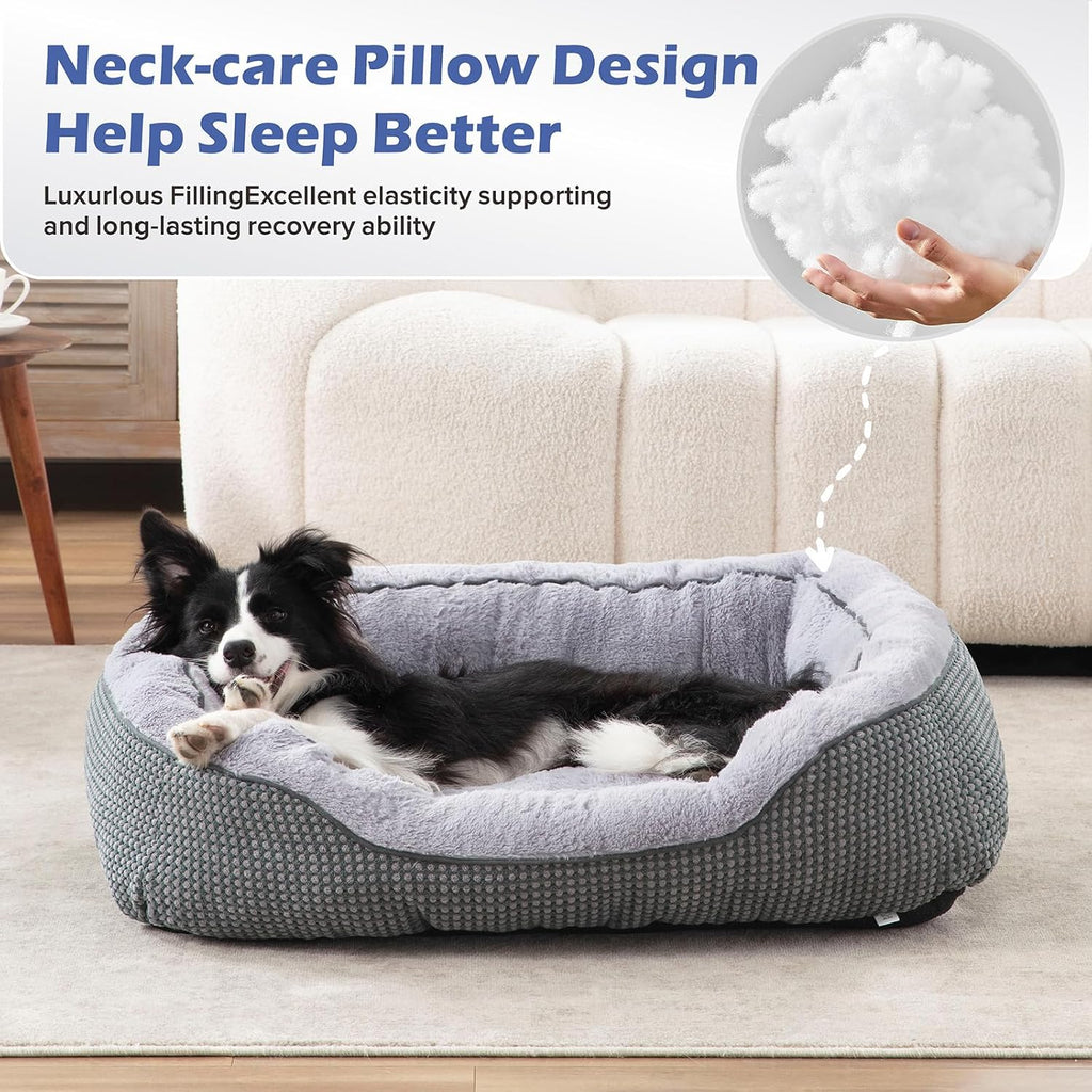 Cama de plumas para perros.